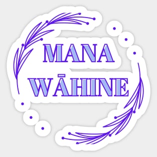 mana wāhine blue hawaii slogan Sticker